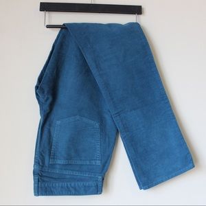 J. Crew Sz 27 Matchstick Blue Corduroy Jeans NWOT